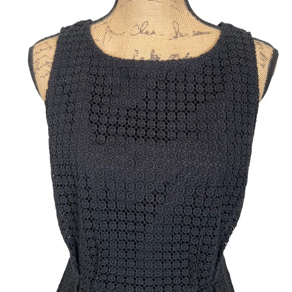 Garnet Hill Lace Sheath Dress 10 Black - Picture 5 of 10